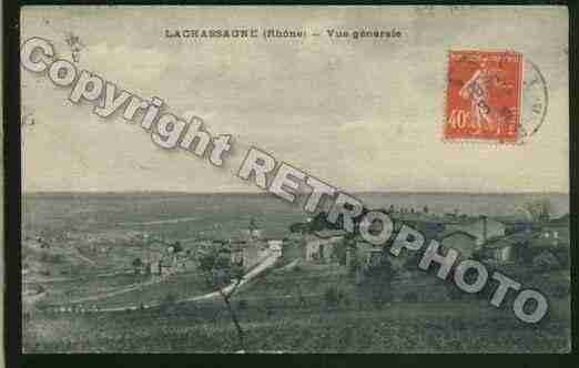 Ville de LACHASSAGNE Carte postale ancienne