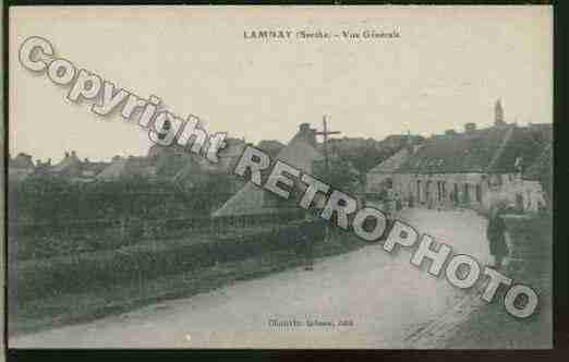 Ville de LAMNAY Carte postale ancienne