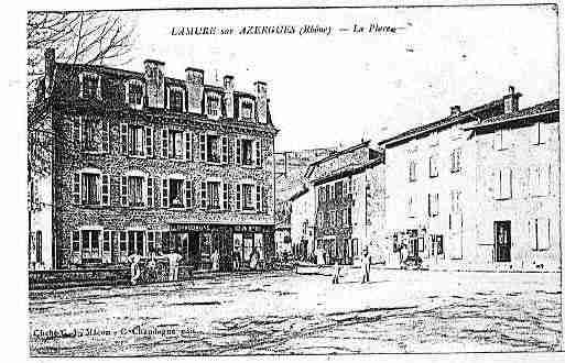 Ville de LAMURESSURAZERGUES Carte postale ancienne Ville de LAMURESSURAZERGUES Carte postale ancienne