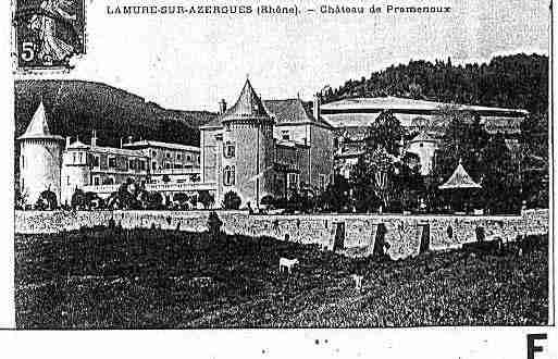 Ville de LAMURESSURAZERGUES Carte postale ancienne