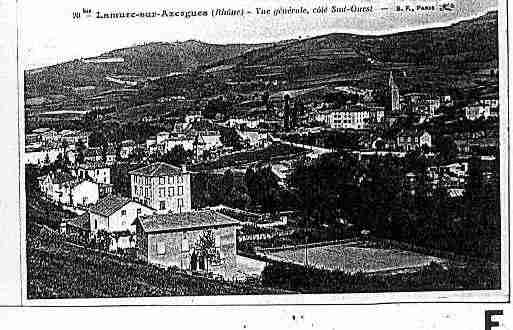 Ville de LAMURESSURAZERGUES Carte postale ancienne