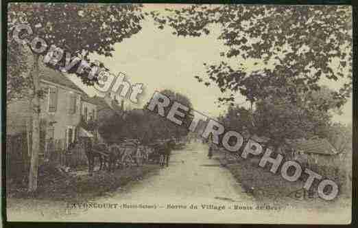 Ville de LAVONCOURT Carte postale ancienne