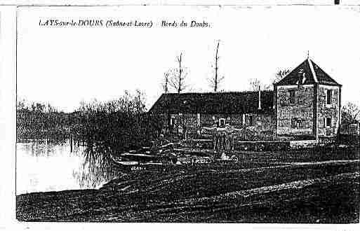 Ville de LAYSSURLEDOUBS Carte postale ancienne
