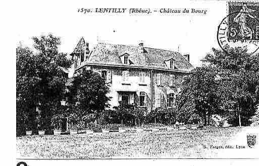 Ville de LENTILLY Carte postale ancienne