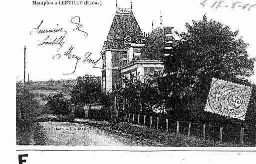 Ville de LENTILLY Carte postale ancienne