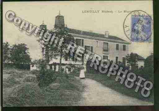 Ville de LENTILLY Carte postale ancienne