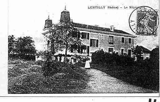Ville de LENTILLY Carte postale ancienne