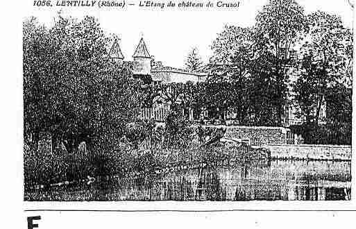 Ville de LENTILLY Carte postale ancienne