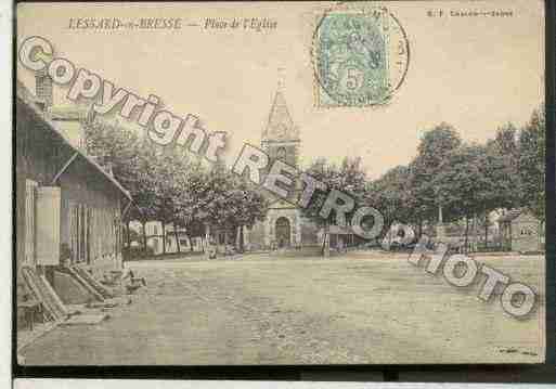 Ville de LESSARDENBRESSE Carte postale ancienne