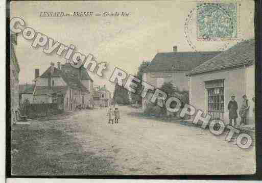 Ville de LESSARDENBRESSE Carte postale ancienne