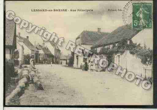 Ville de LESSARDENBRESSE Carte postale ancienne