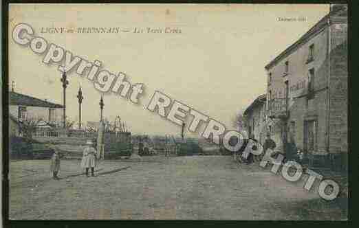 Ville de LIGNYENBRIONNAIS Carte postale ancienne