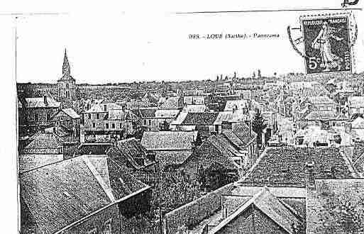 Ville de LOUE Carte postale ancienne