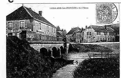 Ville de LOULANSLESFORGES Carte postale ancienne