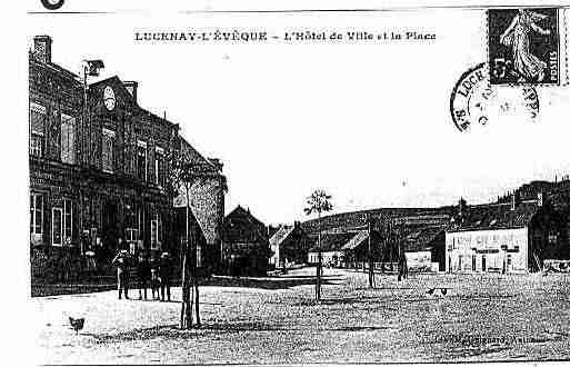 Ville de LUCENAYL\'EVEQUE Carte postale ancienne