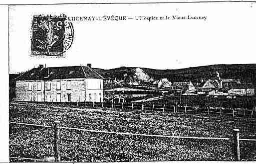 Ville de LUCENAYL\'EVEQUE Carte postale ancienne