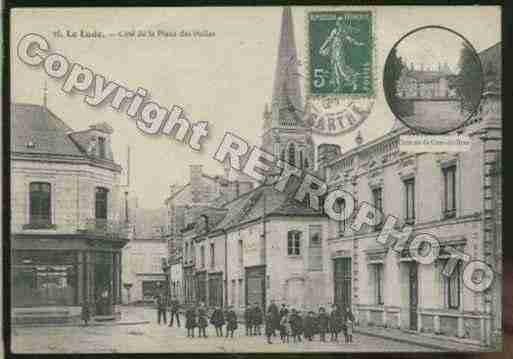 Ville de LUDE Carte postale ancienne