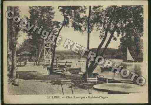 Ville de LUDE Carte postale ancienne