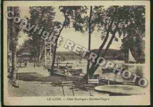 Ville de LUDE Carte postale ancienne