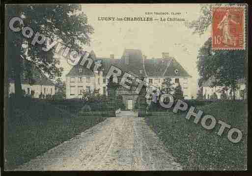 Ville de LUGNYLESCHAROLLES Carte postale ancienne