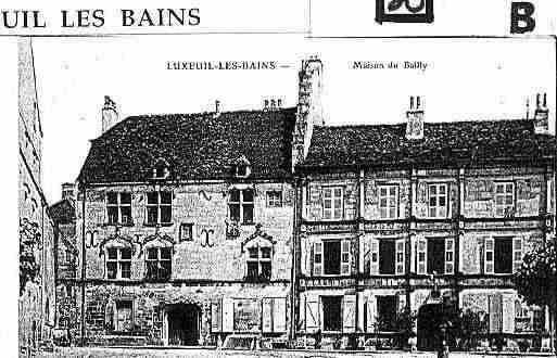 Ville de LUXEUILLESBAINS Carte postale ancienne