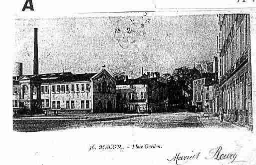 Ville de MACON Carte postale ancienne