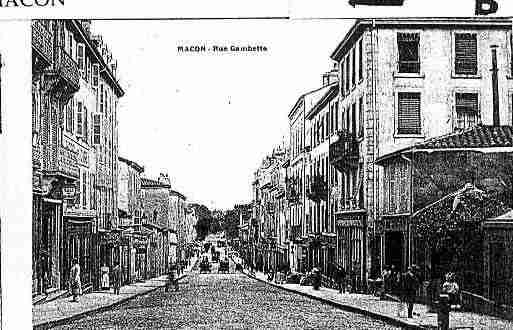 Ville de MACON Carte postale ancienne