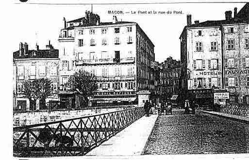 Ville de MACON Carte postale ancienne