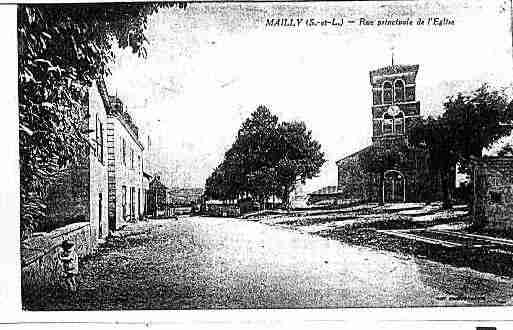 Ville de MAILLY Carte postale ancienne