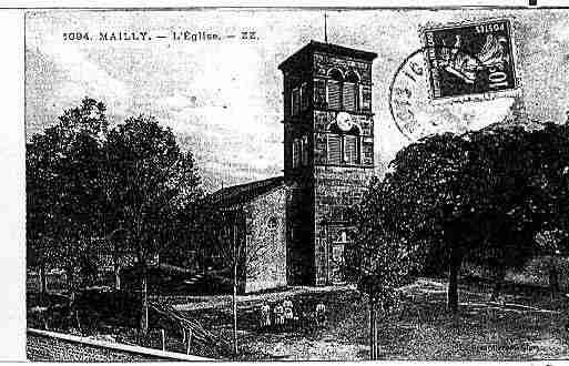 Ville de MAILLY Carte postale ancienne