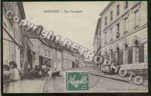 Ville de MANSIGNE Carte postale ancienne