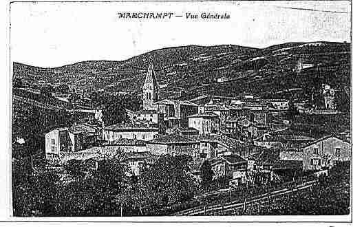 Ville de MARCHAMPT Carte postale ancienne