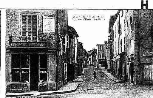 Ville de MARCIGNY Carte postale ancienne