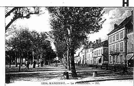 Ville de MARCIGNY Carte postale ancienne