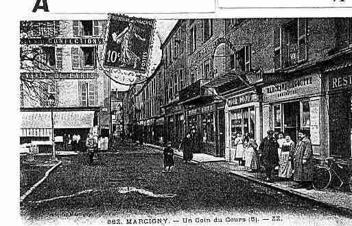 Ville de MARCIGNY Carte postale ancienne