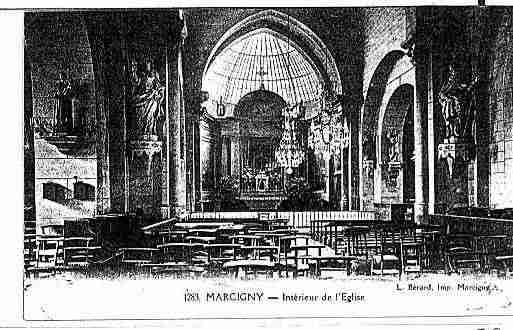 Ville de MARCIGNY Carte postale ancienne