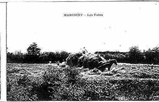 Ville de MARCIGNY Carte postale ancienne