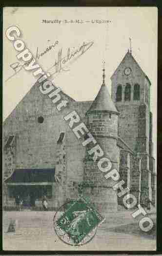 Ville de MARCILLY Carte postale ancienne