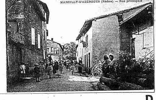 Ville de MARCILLYD\'AZERGUES Carte postale ancienne