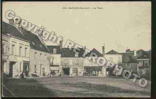 Ville de MARCON Carte postale ancienne