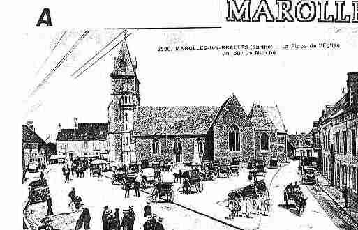Ville de MAROLLESLESBRAULTS Carte postale ancienne
