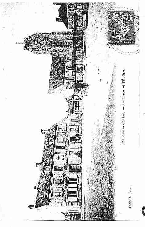 Ville de MAROLLESSURSEINE Carte postale ancienne