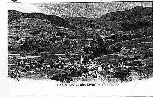 Ville de MEGEVE Carte postale ancienne