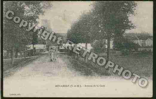 Ville de MEILLERAY Carte postale ancienne