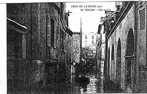 Ville de MELUN Carte postale ancienne