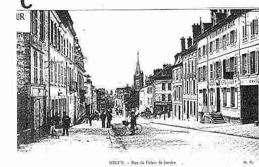 Ville de MELUN Carte postale ancienne