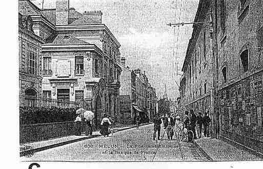 Ville de MELUN Carte postale ancienne