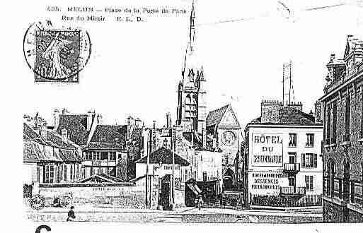 Ville de MELUN Carte postale ancienne