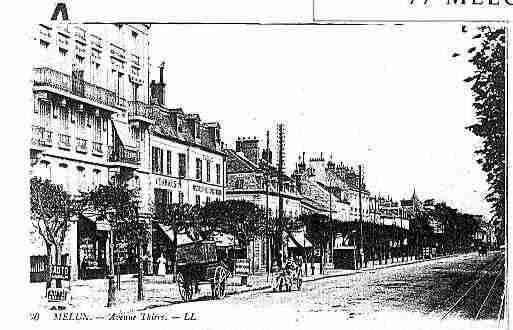 Ville de MELUN Carte postale ancienne