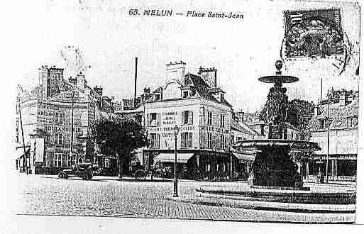 Ville de MELUN Carte postale ancienne